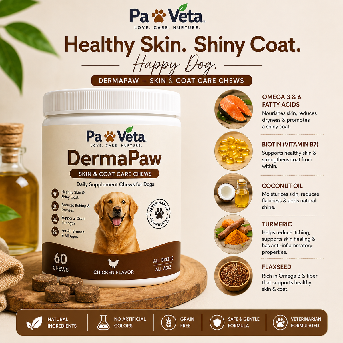 Dermapaw – Skin & Coat Care Chews