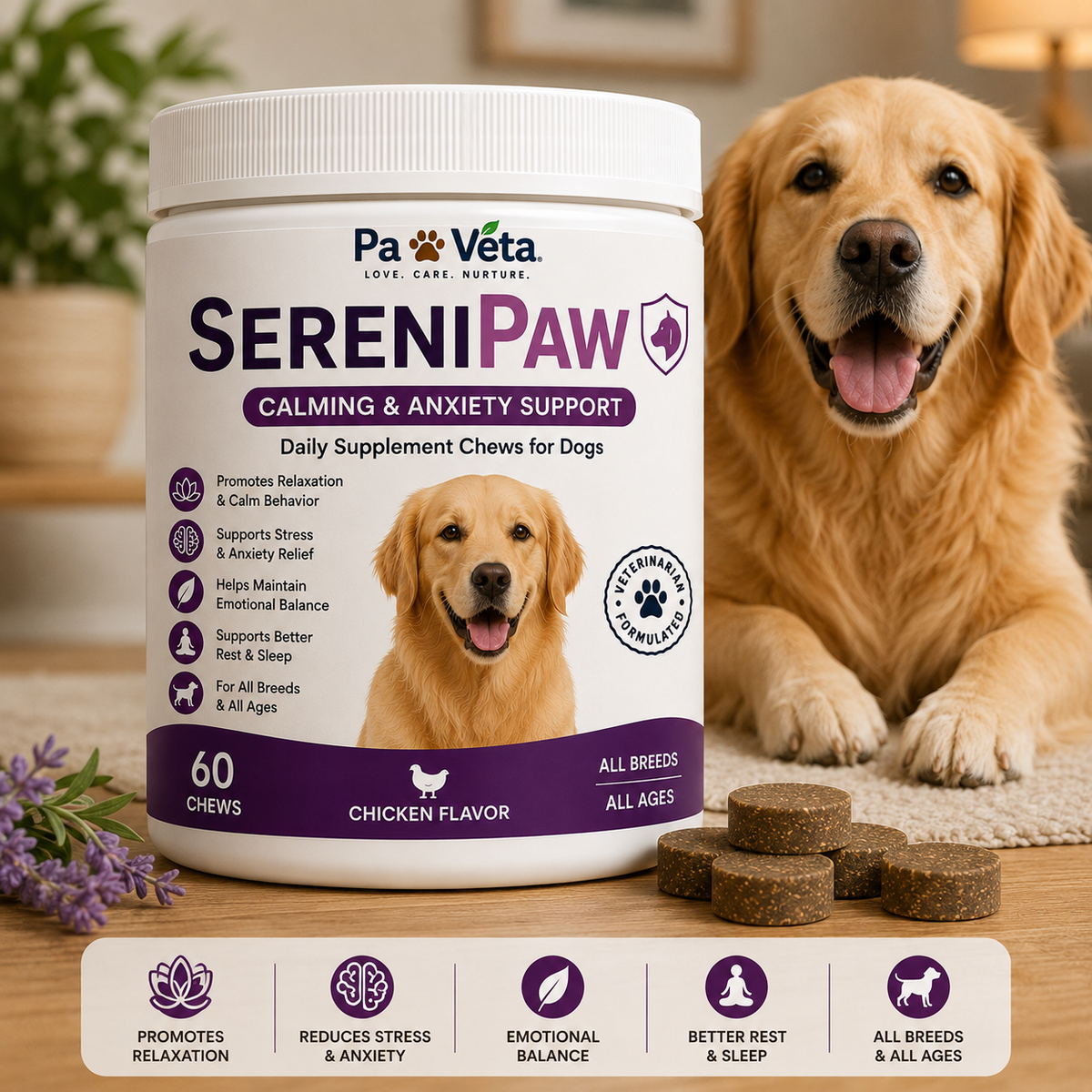 SereniPaw — Calming & Anxiety Support